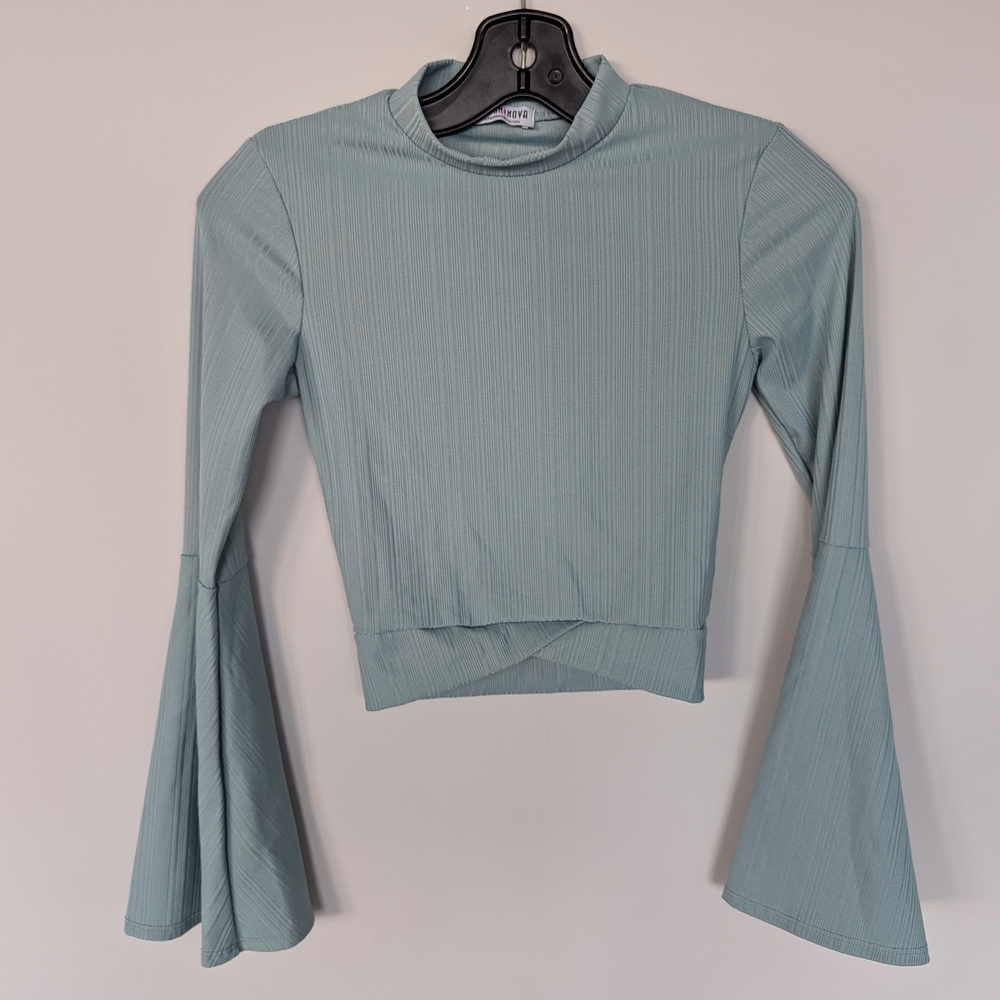 Elegant Bell Sleeve Women's Top